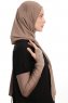 Azize - Pro Scarf Sport Hijab Set Taupe Foncé