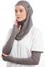 Bayda - Pro Sport Hijab Set Gris Foncé