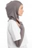 Bayda - Pro Sport Hijab Set Gris Foncé