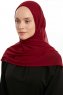 Eylem - Hijab Chiffon One Piece Bordeaux