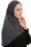 Eylem - Hijab Chiffon One Piece Anthracite