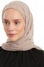 Sahar - Hijab Chiffon One Piece Taupe Clair