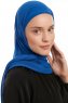 Sahar - Hijab Chiffon One Piece Bleu