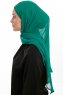 Sahar - Hijab Chiffon One Piece Emerald