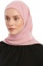 Sahar - Hijab Chiffon One Piece Rose Foncé