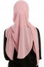 Sahar - Hijab Chiffon One Piece Rose Foncé