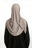Nermin - Sandy Scarfs Hijab Taupe Foncé