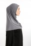 Ilay - Sandy Turban Hijab Gris Foncé