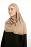 Feriha - HIjab Turban Viscose Taupe Foncé