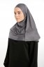 Feriha - HIjab Turban Viscose Gris Foncé