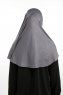 Feriha - HIjab Turban Viscose Gris Foncé