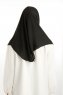 Bengi - Micro Krep Turban Hijab Noir