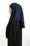 Bengi - Micro Krep Turban Hijab Bleu Marin
