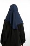 Bengi - Micro Krep Turban Hijab Bleu Marin