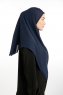 Bengi - Micro Krep Turban Hijab Bleu Marin