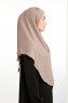 Bengi - Micro Krep Turban Hijab Taupe Foncé