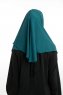 Bengi - Micro Krep Turban Hijab Vert Foncé