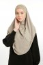 Bengi - Micro Krep Turban Hijab Vert