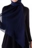 Hadise - Hijab Chiffon Bleu Marine Foncé