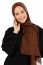 Esra - Hijab Chiffon Marron