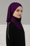 Amy - Turban En Coton Violet - Ayse Turban