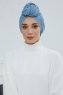 Amy - Turban En Coton Sky Blue