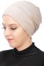 Stella - Turban En Coton Taupe