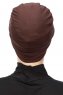 Stella - Turban En Coton Marron