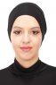 Stella - Turban En Coton Noir