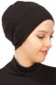 Stella - Turban En Coton Noir