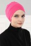 Stella - Turban En Coton Fuchsia