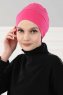 Stella - Turban En Coton Fuchsia