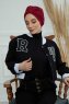 Laura - Turban En Coton Bordeaux