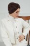 Laura - Turban En Coton Marron