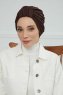 Laura - Turban En Coton Marron