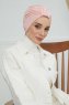 Laura - Turban En Coton Vieux Rose