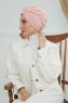 Laura - Turban En Coton Vieux Rose