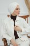 Laura - Turban En Coton Crème