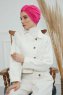 Laura - Turban En Coton Fuchsia