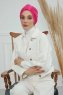 Laura - Turban En Coton Fuchsia