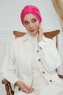 Laura - Turban En Coton Fuchsia