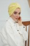 Laura - Turban En Coton Jaune