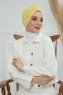 Laura - Turban En Coton Jaune