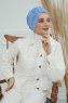 Laura - Turban En Coton Sky Blue