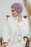 Laura - Turban En Coton Lilac