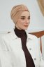 Laura - Turban En Coton Sand