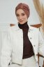 Laura - Turban En Coton Caramel