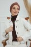 Laura - Turban En Coton Caramel