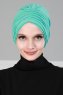 Wilma - Turban En Coton Turquoise - Ayse Turban