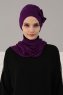 Bianca - Turban En Coton Violet